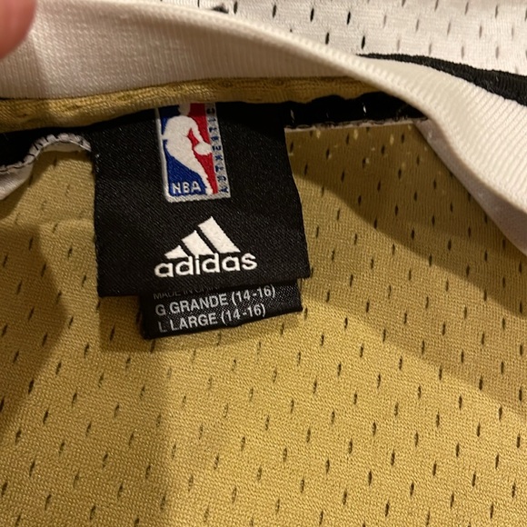 RARE!! Vintage Adidas Swingman NBA Washington Wizards Gilbert Arenas Gold Jersey - Picture 7 of 10